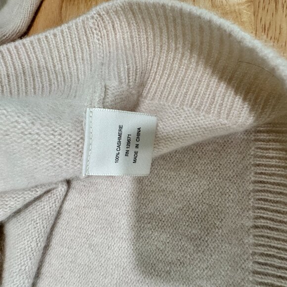 100% Cashmere NakedCashmere Noelle Cropped Sweater - Petal Pink Sz M - Picture 4 of 5